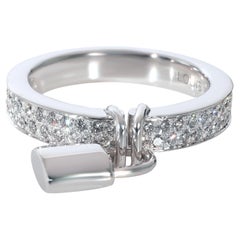 Sold at Auction: Louis Vuitton 0.40ctw Diamond 18K Lockit Ring