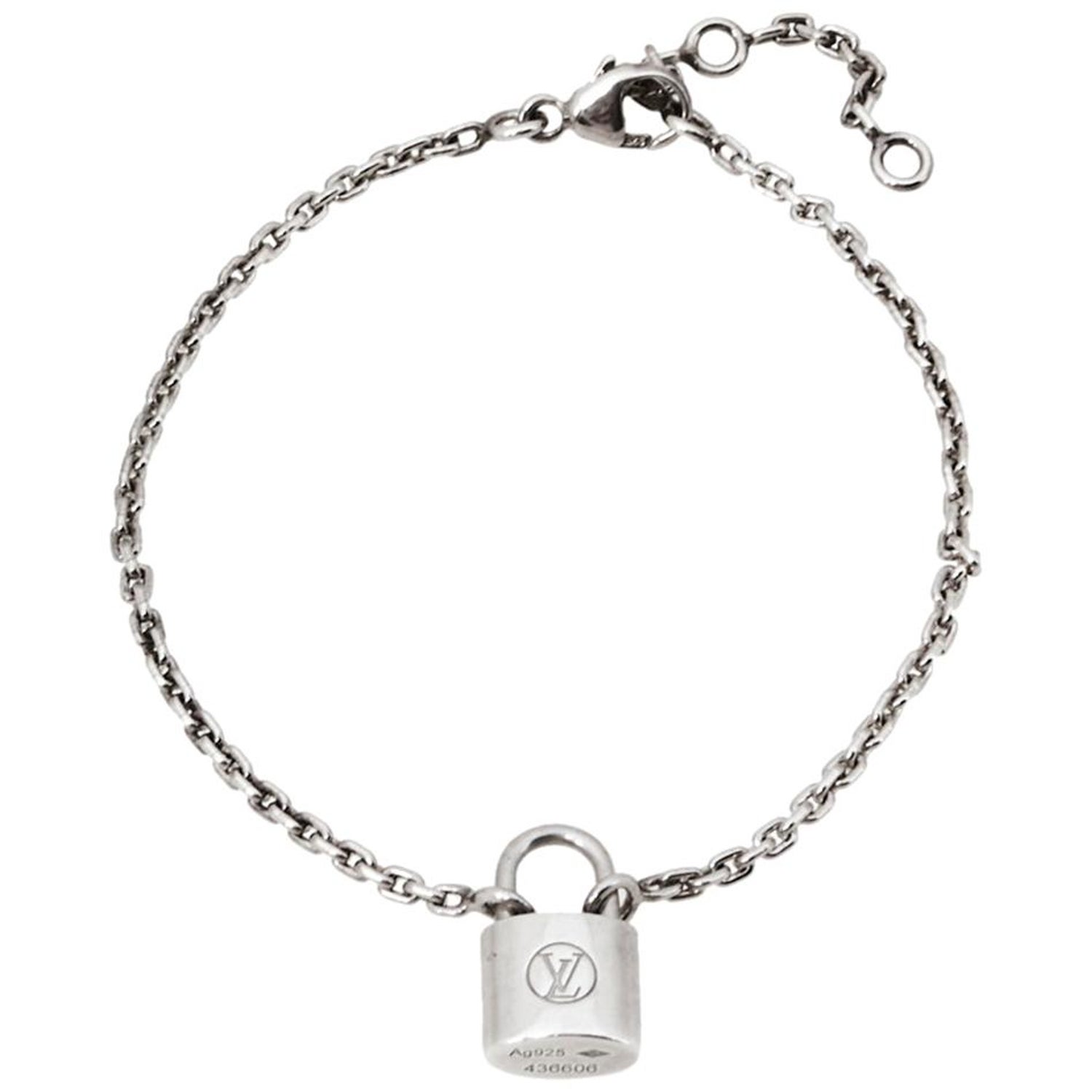 Louis Vuitton x UNICEF Silver Lockit Beads Bracelet
