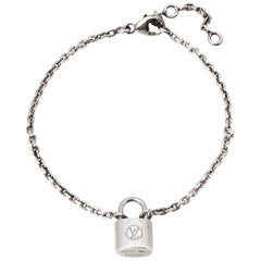 Louis Vuitton Lockit Silver Chain Link Bracelet