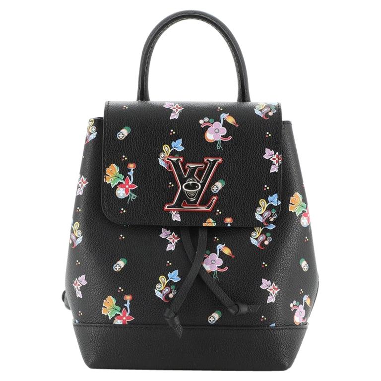 Louis Vuitton Black Calfskin Mini Lockme Backpack