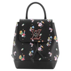 Louis Vuitton Lockme Backpack Floral Printed Leather Mini at 1stDibs