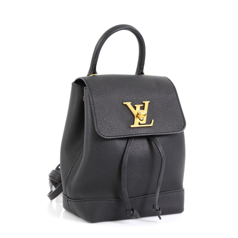 Louis Vuitton Black Leather Lockme Backpack Louis Vuitton