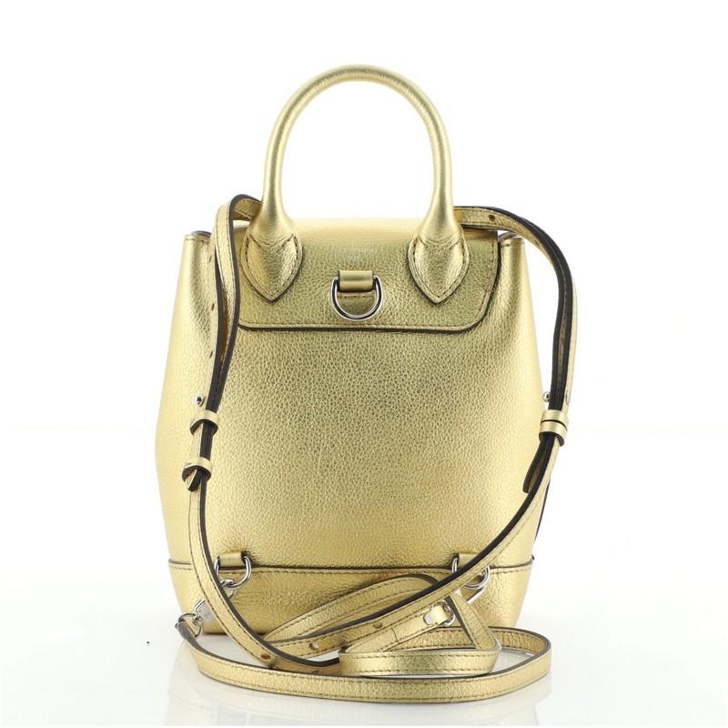 Beige Louis Vuitton Lockme Backpack Leather Mini