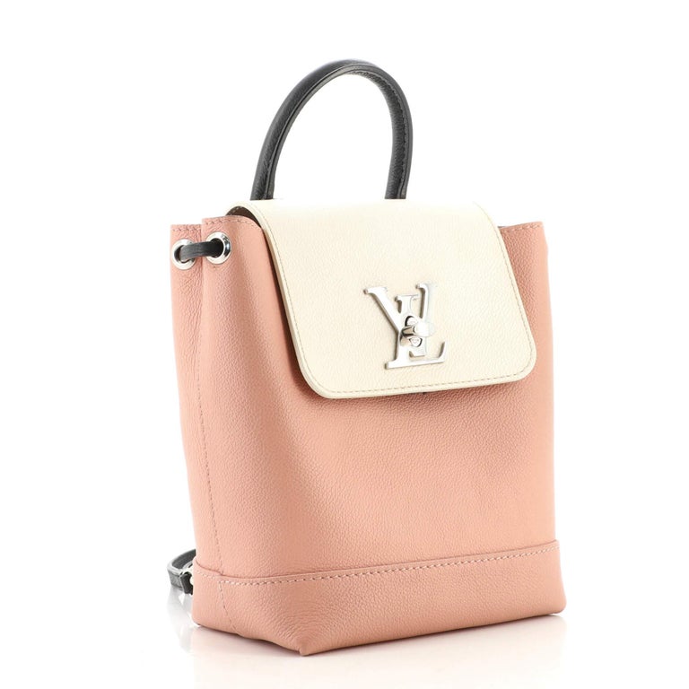 Louis Vuitton Pink Leather Lockme Backpack Louis Vuitton