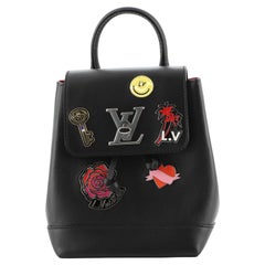 Louis Vuitton Lockme Backpack Limited Edition Pin Embellished Leather Mini