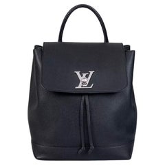 Louis Vuitton Lockme Black Leather Backpack