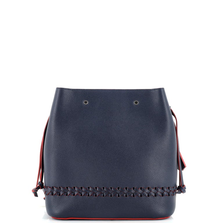 Louis Vuitton Lockme Bucket Bag Braided Leather Blue