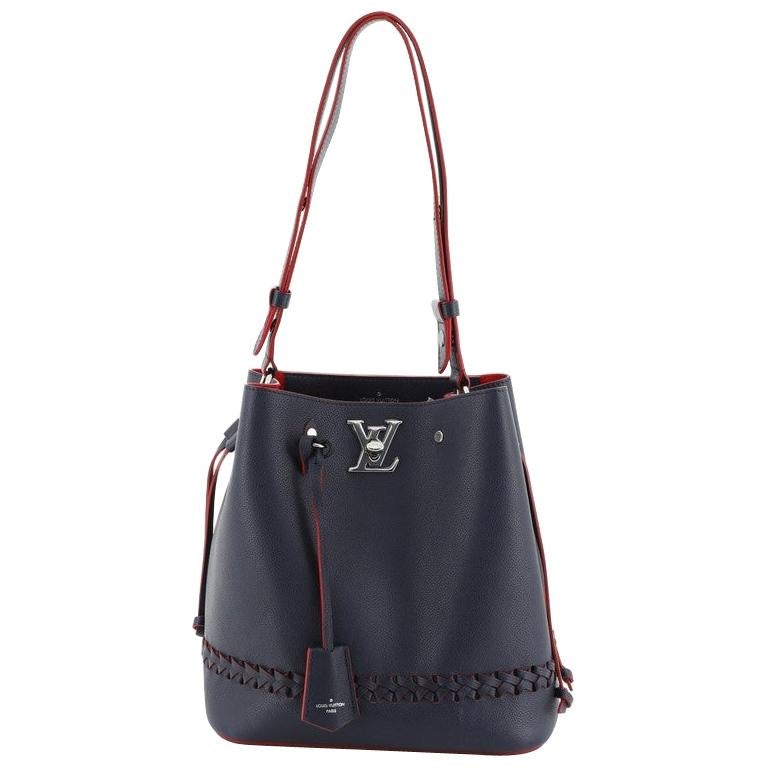 Louis Vuitton Lockme Bucket Bag Braided Leather 
