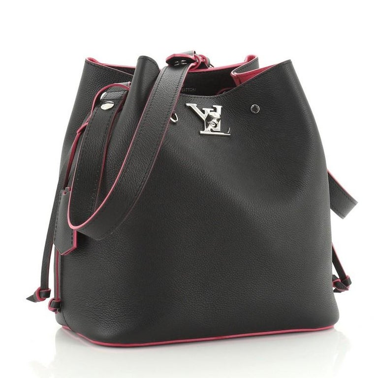Louis Vuitton Lockme Bucket Bag Leather at 1stDibs  lv lockme bucket bag, louis  vuitton black bucket bag, louis vuitton bucket bag outfit