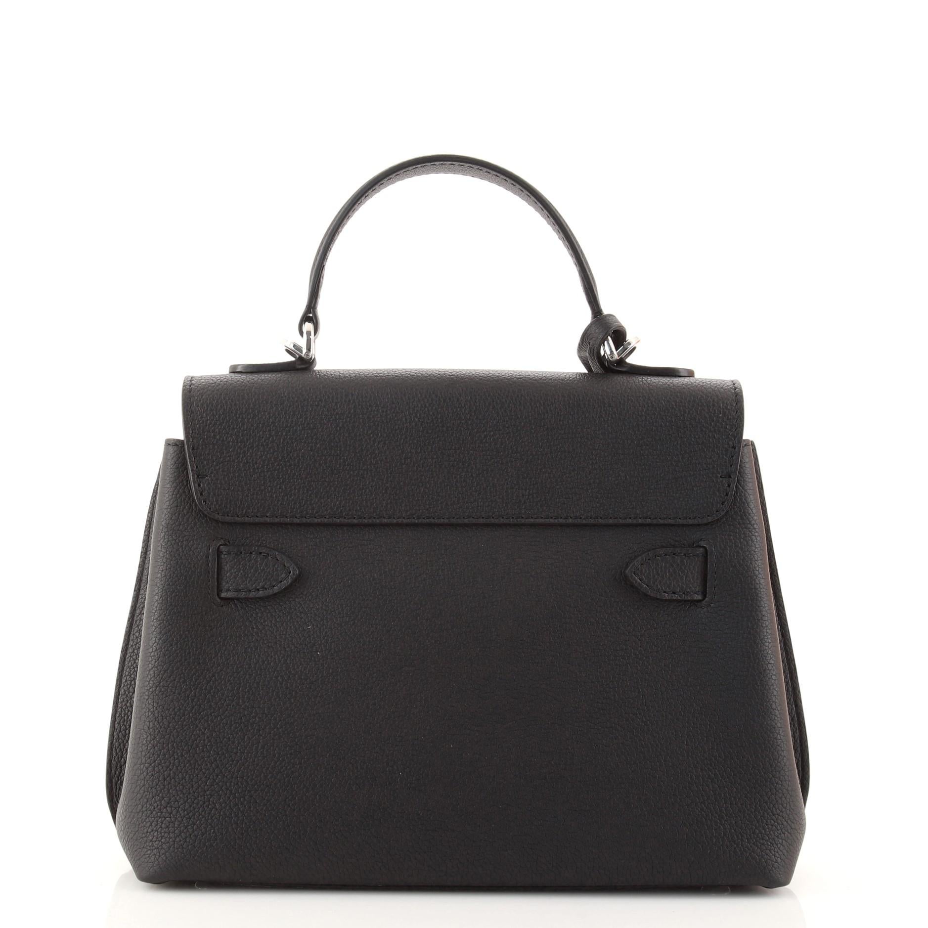 Black Louis Vuitton Lockme Ever Handbag Leather BB
