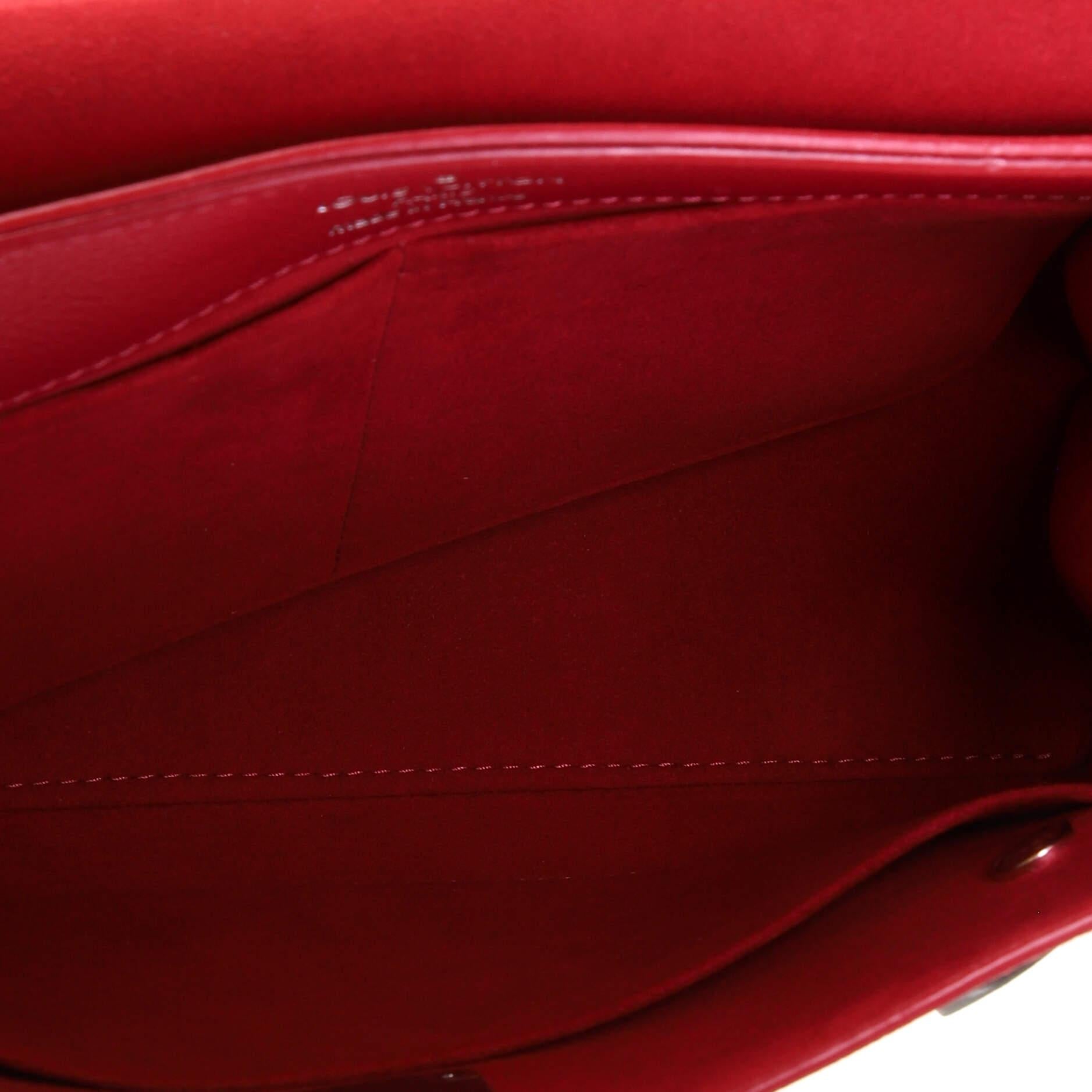 Pink Louis Vuitton Lockme Ever Handbag Leather MM
