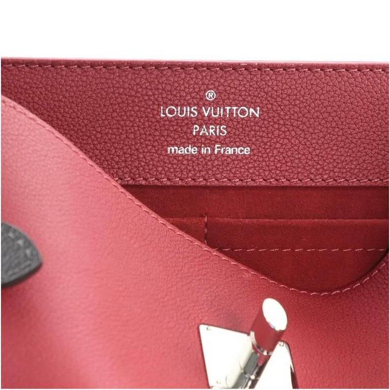 Louis Vuitton, Bags, Louis Vuitton Lockme Ever Handbag Leather Mm Neutral  Red Multicolor