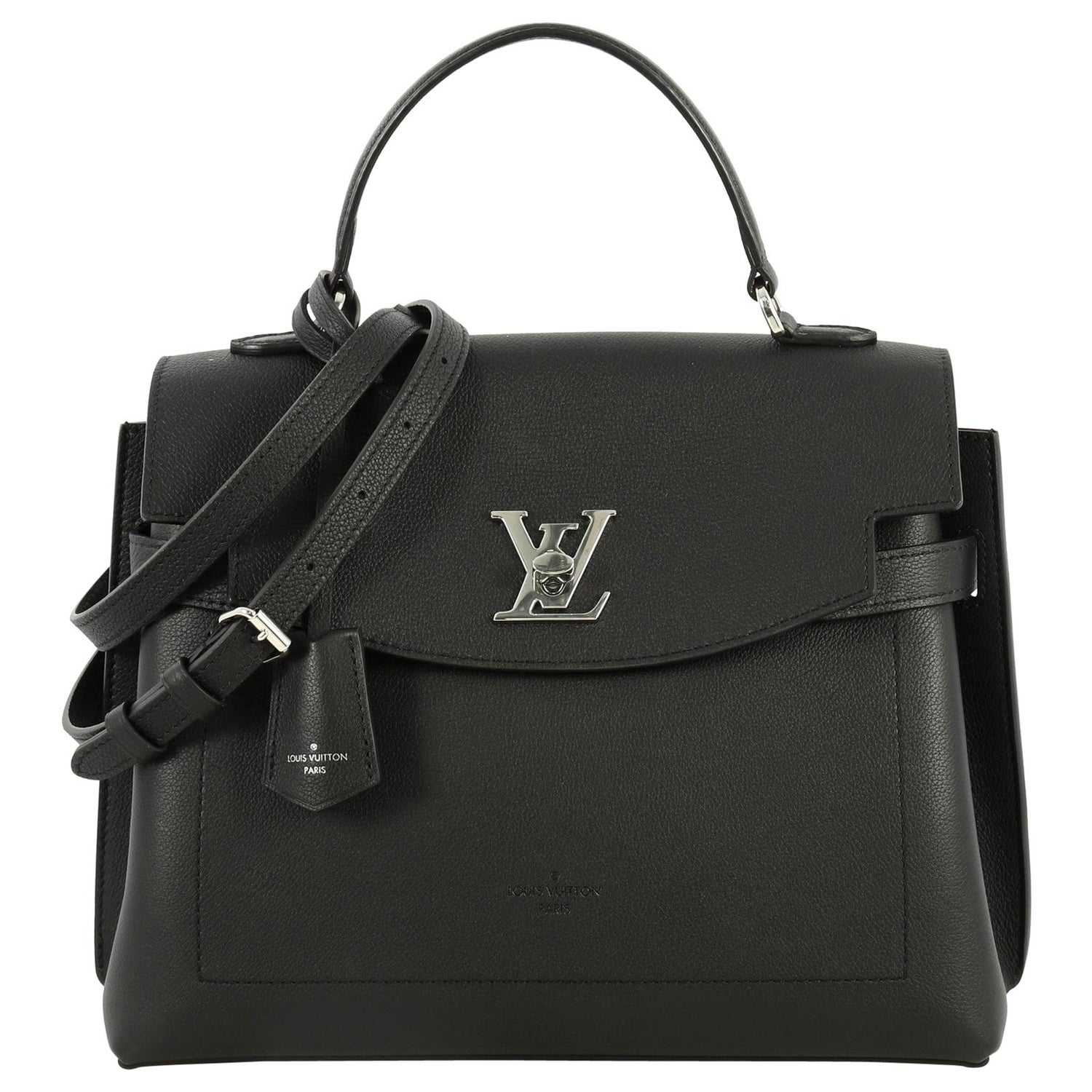 Louis Vuitton Lockme Tender Handbag Leather at 1stDibs  louis vuitton  black and white bag, m58554, lv lockme ever mini