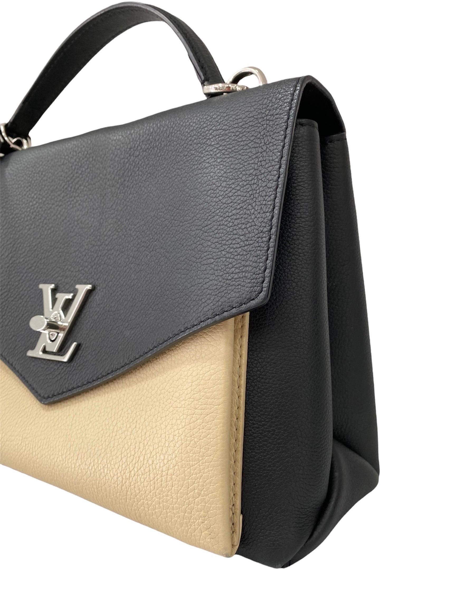 Louis Vuitton Lockme Handbag Black White For Sale at 1stDibs lv