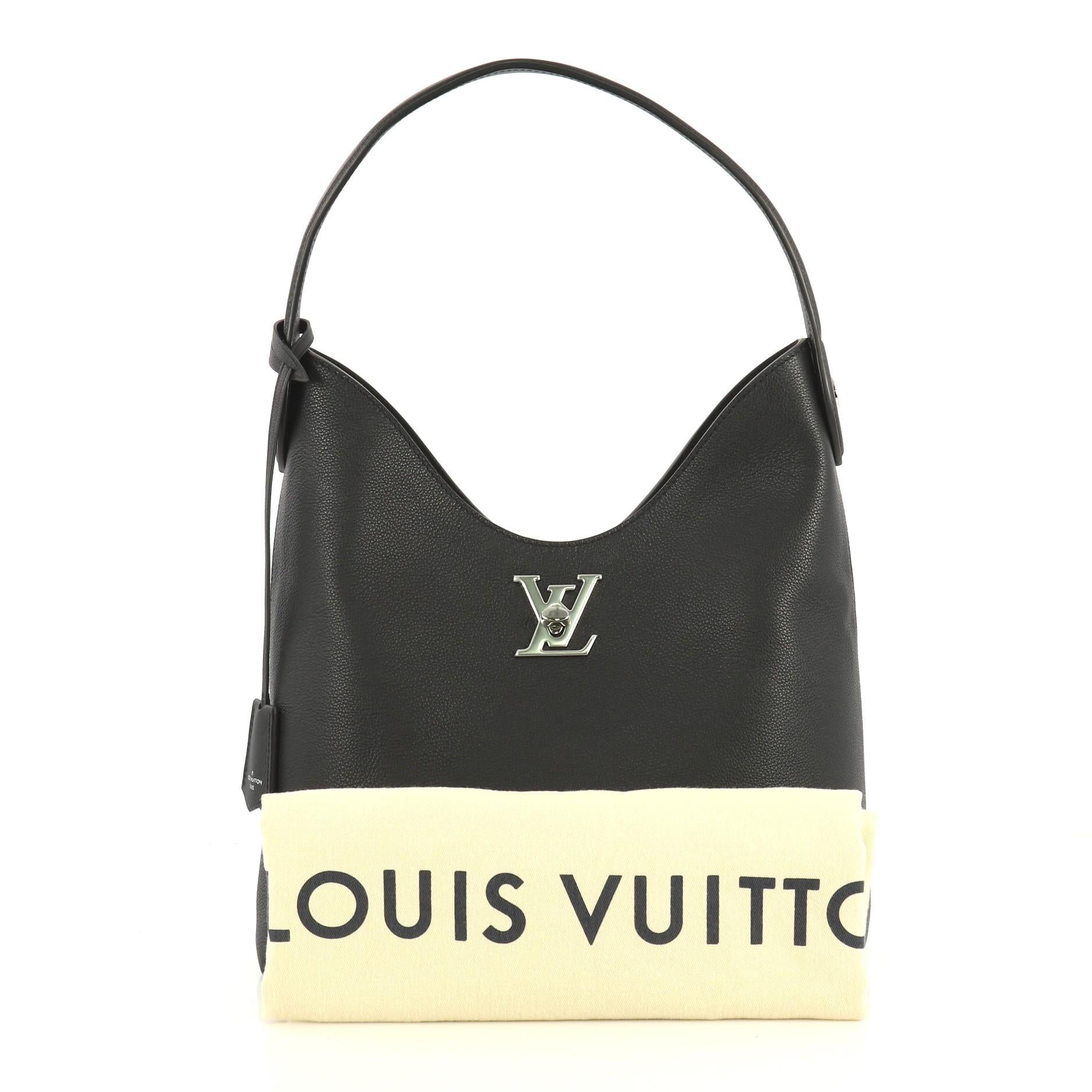 Louis Vuitton Lockme Hobo Leather at 1stDibs lv lock me hobo