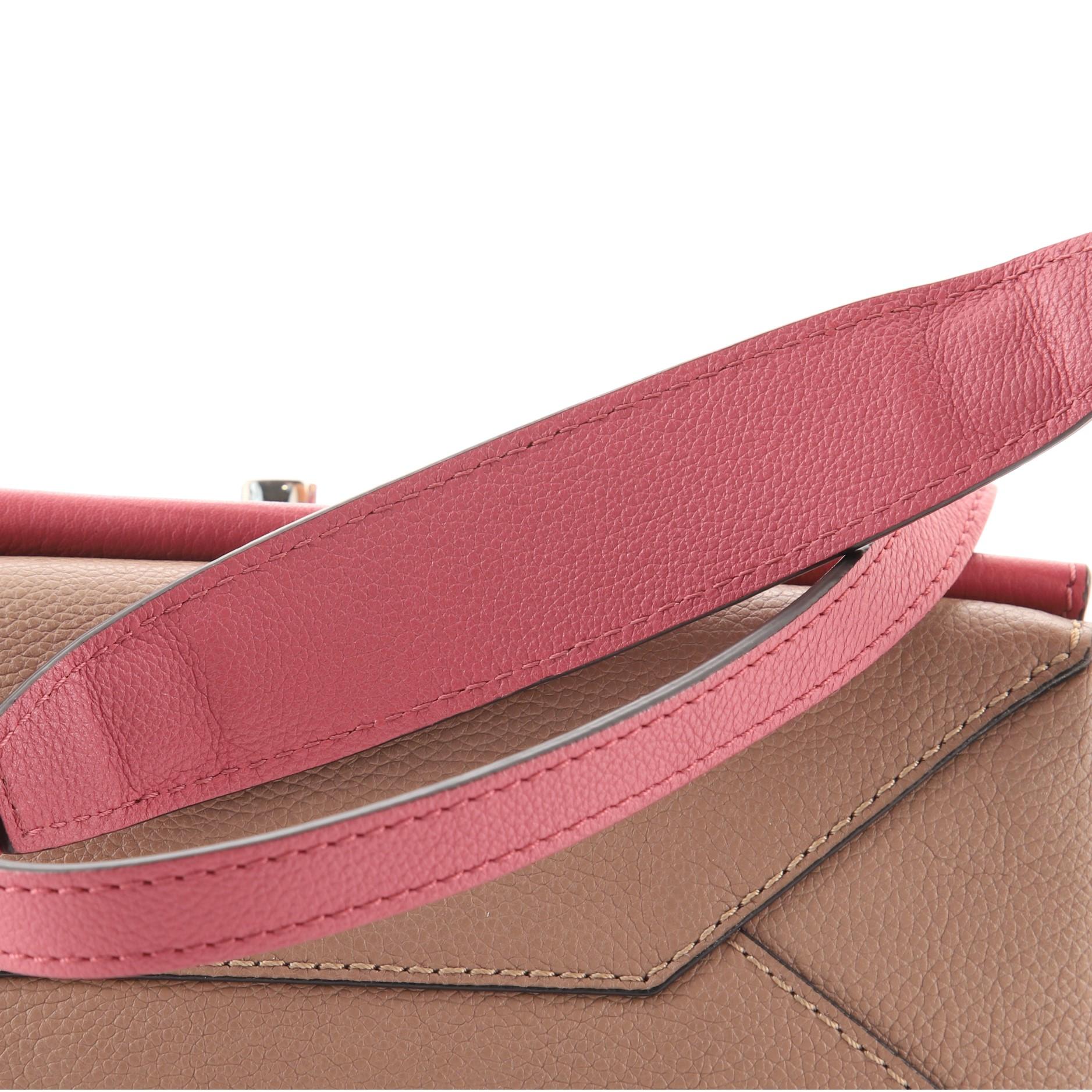 Pink Louis Vuitton Lockme II Handbag Leather BB