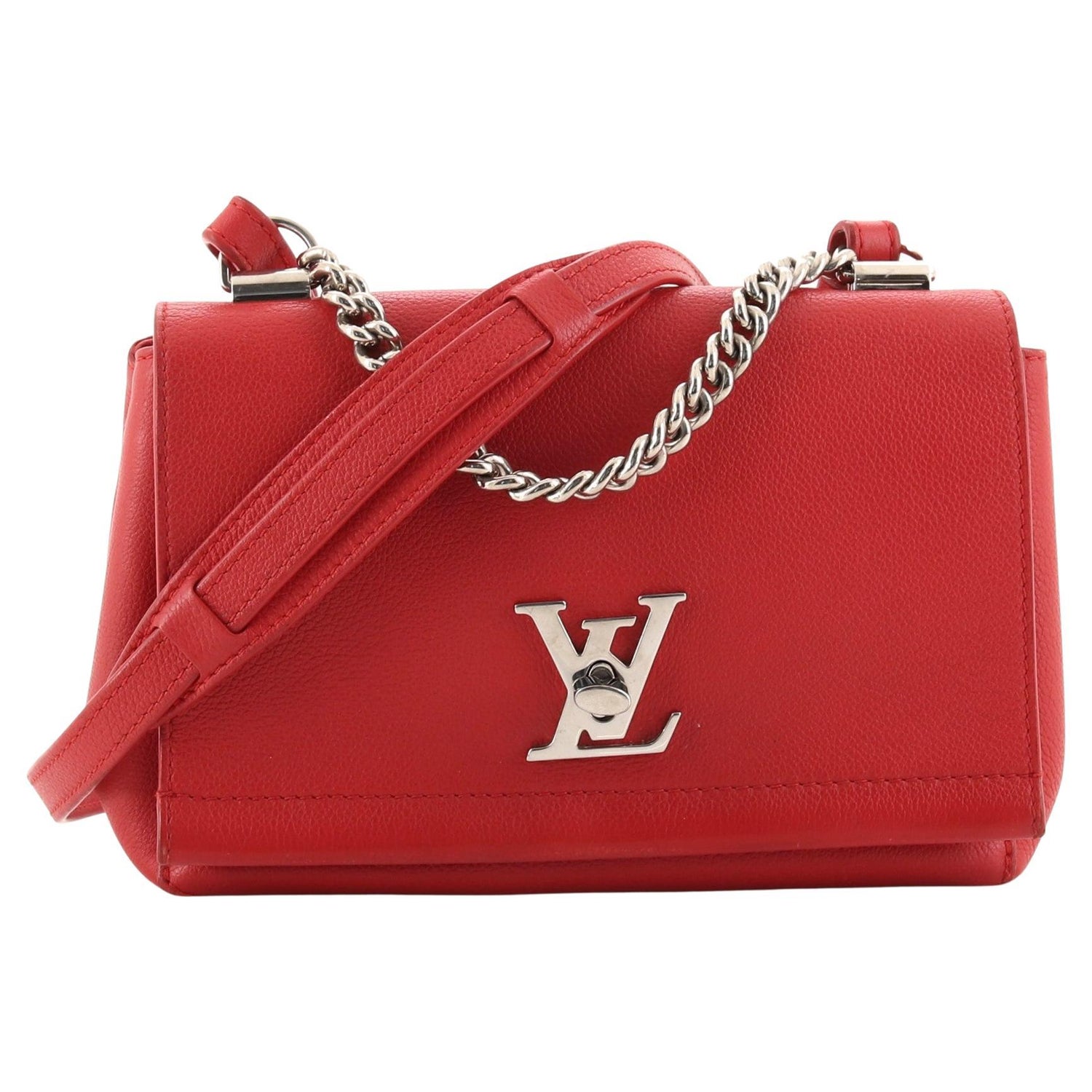 Louis Vuitton Lockme II Handbag Embellished Leather BB at 1stDibs