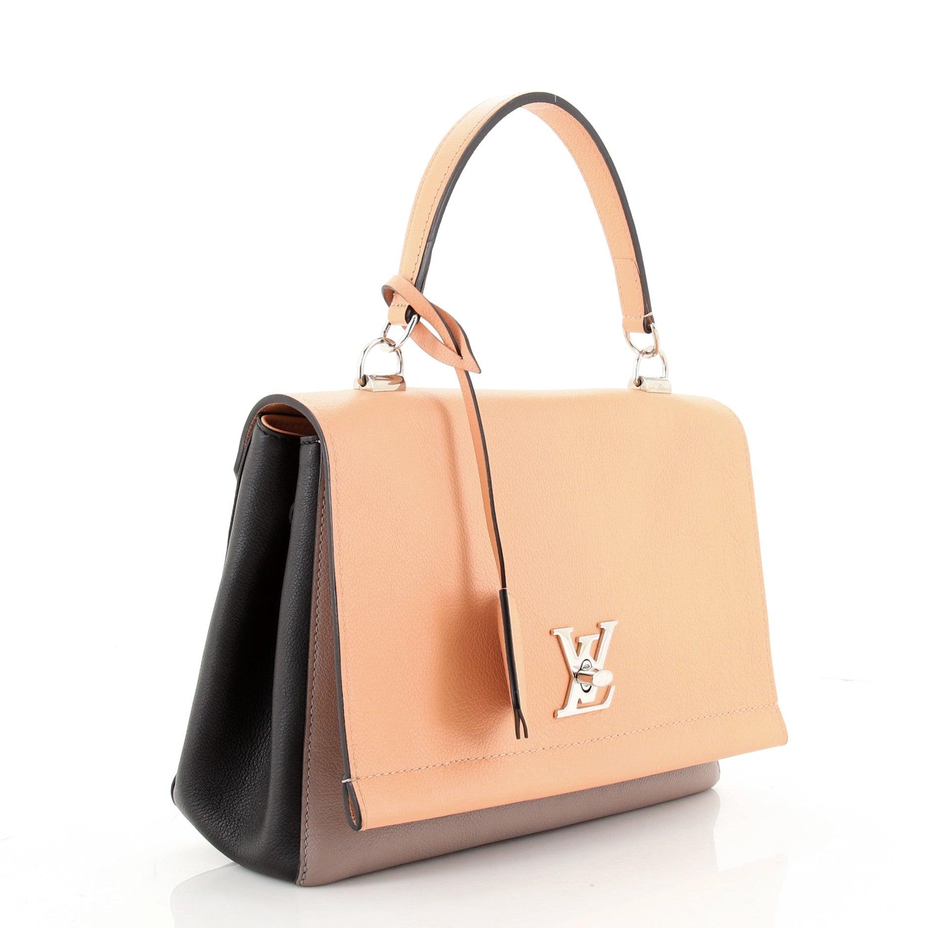 Orange Louis Vuitton Lockme II Handbag Leather