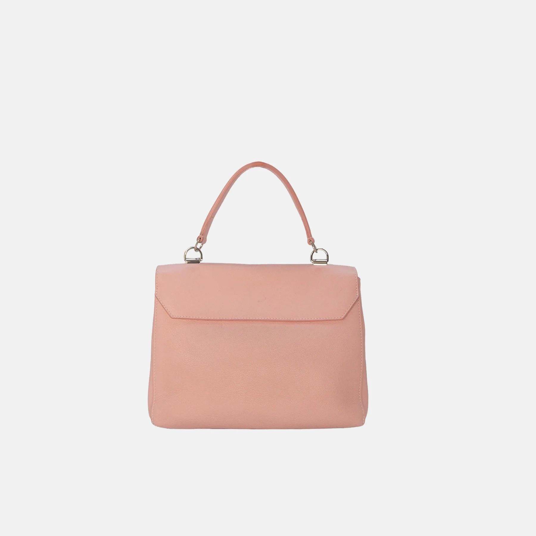 Beige Louis Vuitton Lockme II Pink Leather Bag For Sale