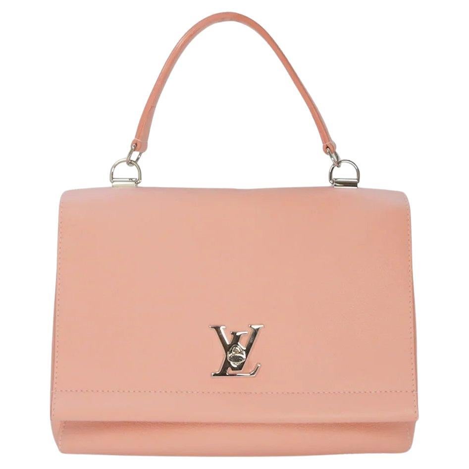 Louis Vuitton Lockme II Pink Leather Bag For Sale
