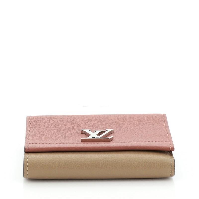Louis Vuitton Lockme II Wallet Calfskin Compact In Good Condition In NY, NY