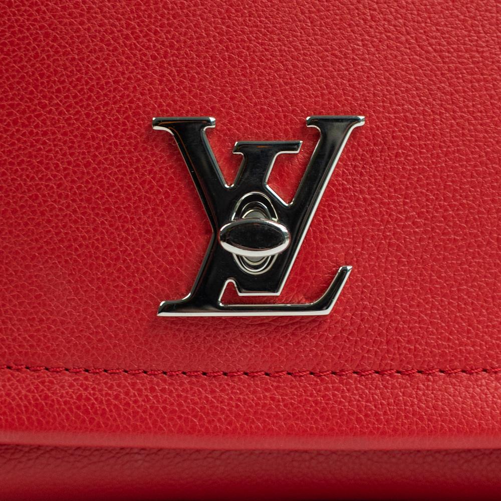 LOUIS VUITTON, Lockme in red leather For Sale 5