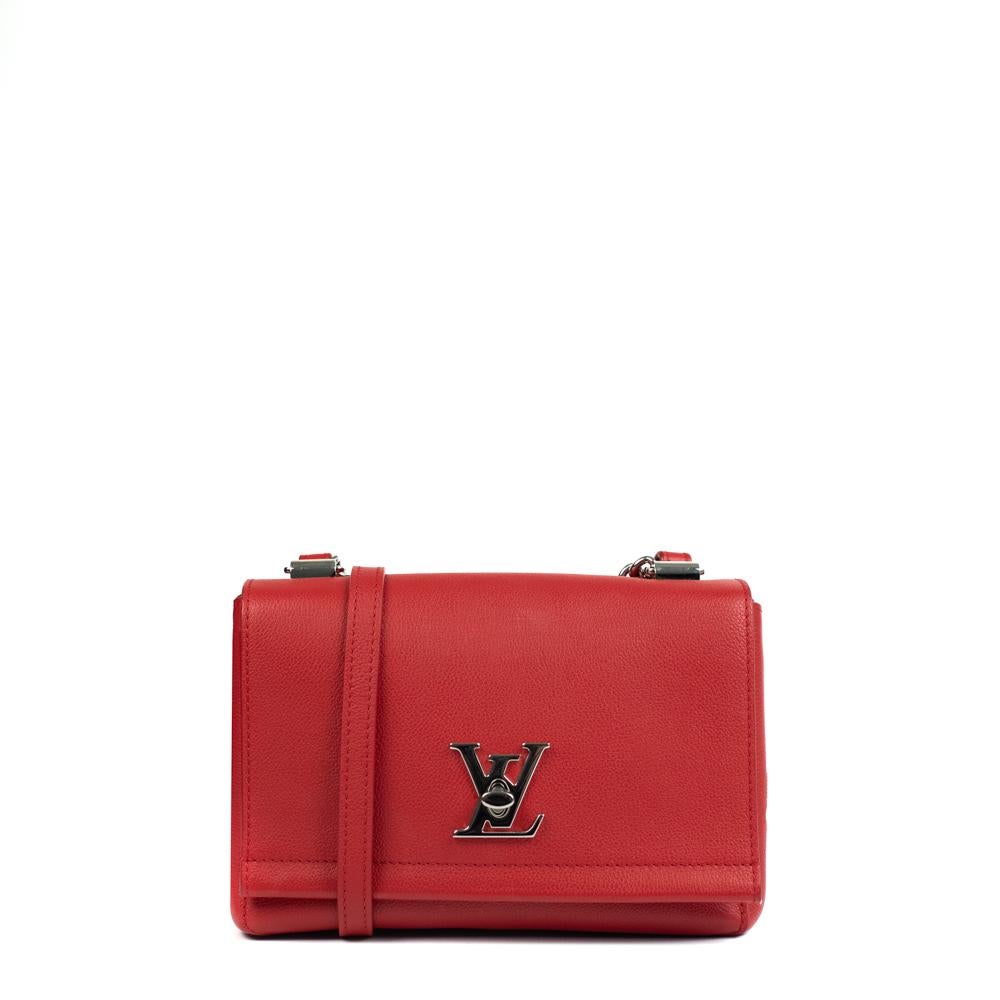 LOUIS VUITTON, Lockme in red leather For Sale at 1stDibs