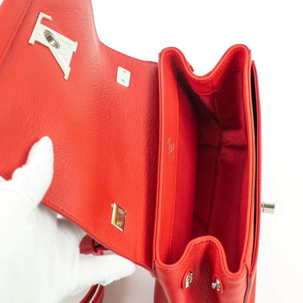 louis vuitton red handbag
