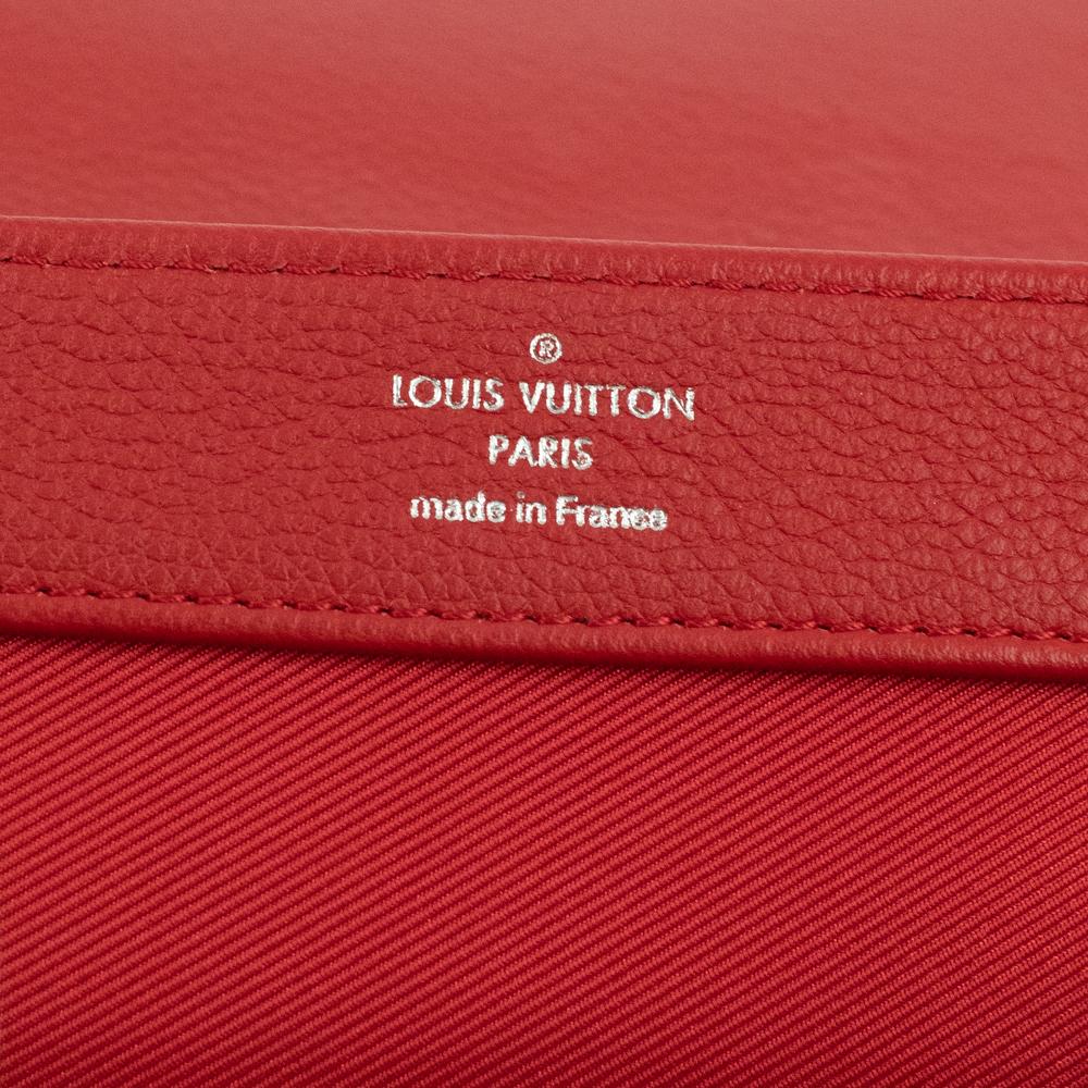 Red Louis Vuitton, Lockme in red leather