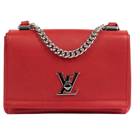 LOUIS VUITTON, Lockme in red leather For Sale