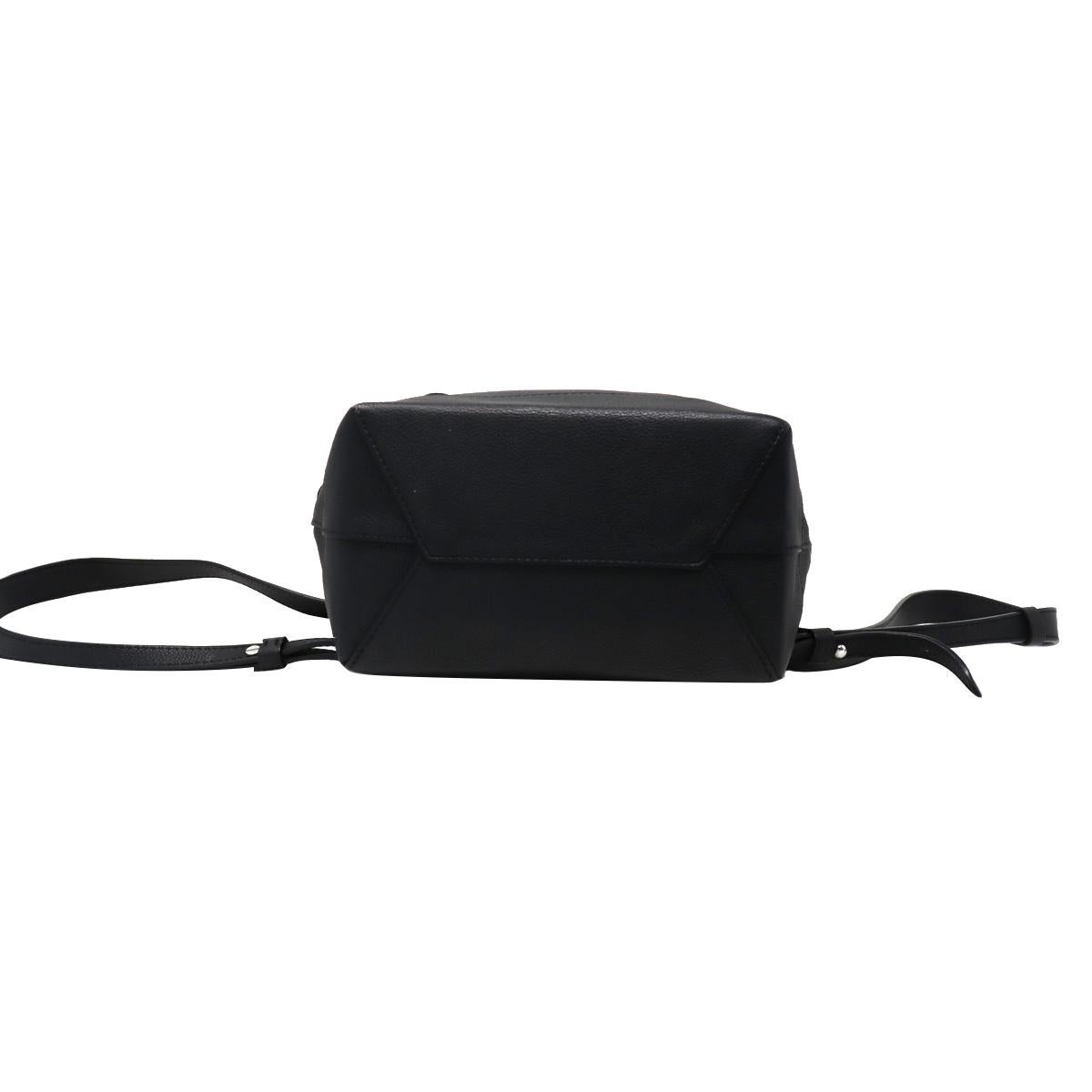 Louis Vuitton Lockme Noir Black Calfskin Backpack Purse 5