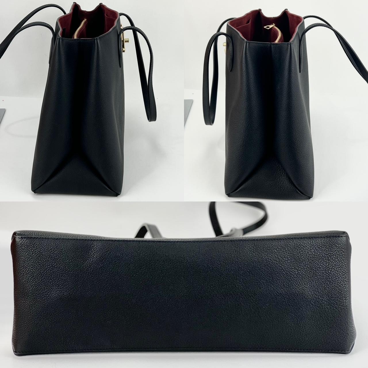LOUIS VUITTON Lockme Shopper Black Calfskin Leather Shoulder Bag 7