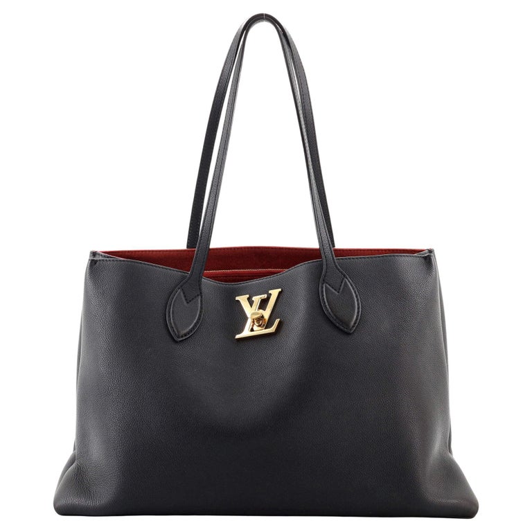 Louis Vuitton lockme Black Shopper Handbag M57345
