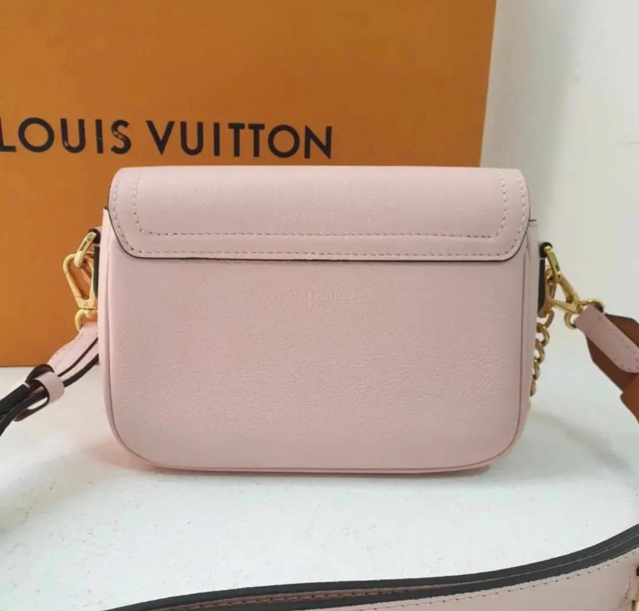 Louis Vuitton Mylockme Chain Pochette Leather Mini at 1stDibs