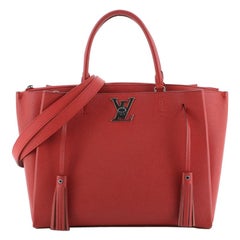 Louis Vuitton Lockmeto Handbag Leather 