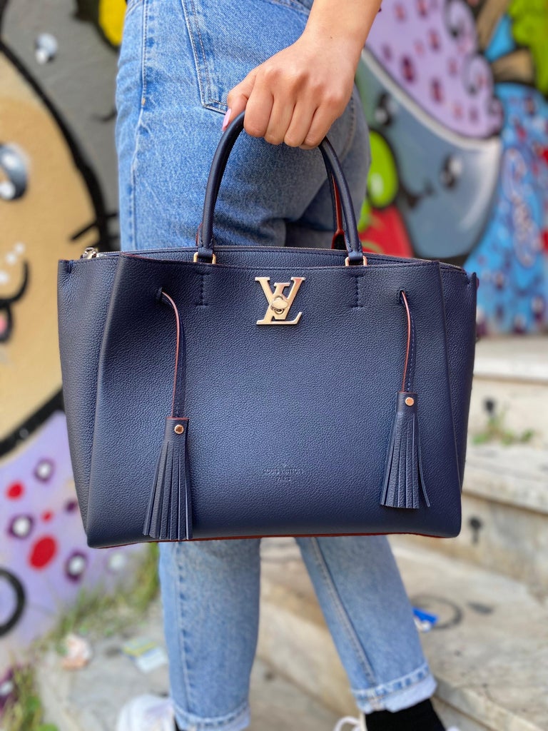 Louis Vuitton Lockmeto Tote Blue