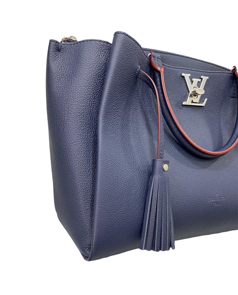 Louis Vuitton - Lockmeto - Black Leather Top Handle w/ Shoulder Strap