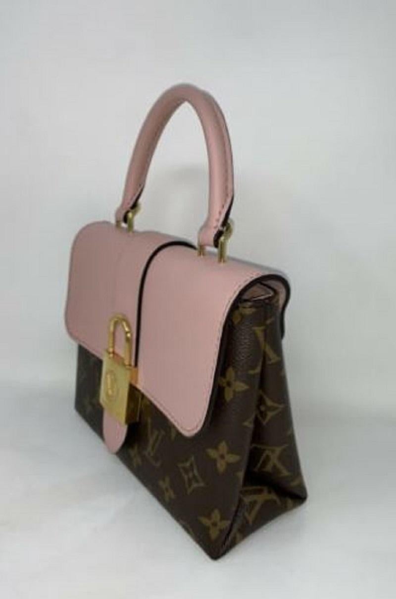 Louis Vuitton Locky BB Bag Dusty Pink Coated Monogram Canvas And Calfskin 7