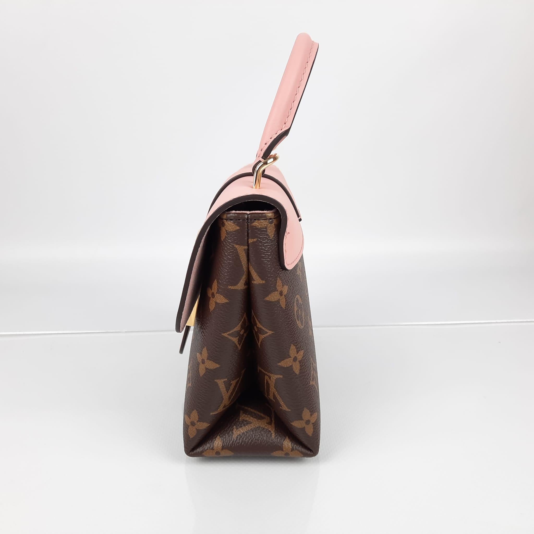 Louis Vuitton Locky BB Bag Dusty Pink Coated Monogram Canvas And Calfskin 4