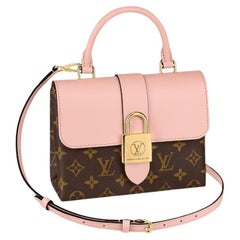 Louis Vuitton Locky BB Bag Dusty Pink Coated Monogram Canvas And Calfskin