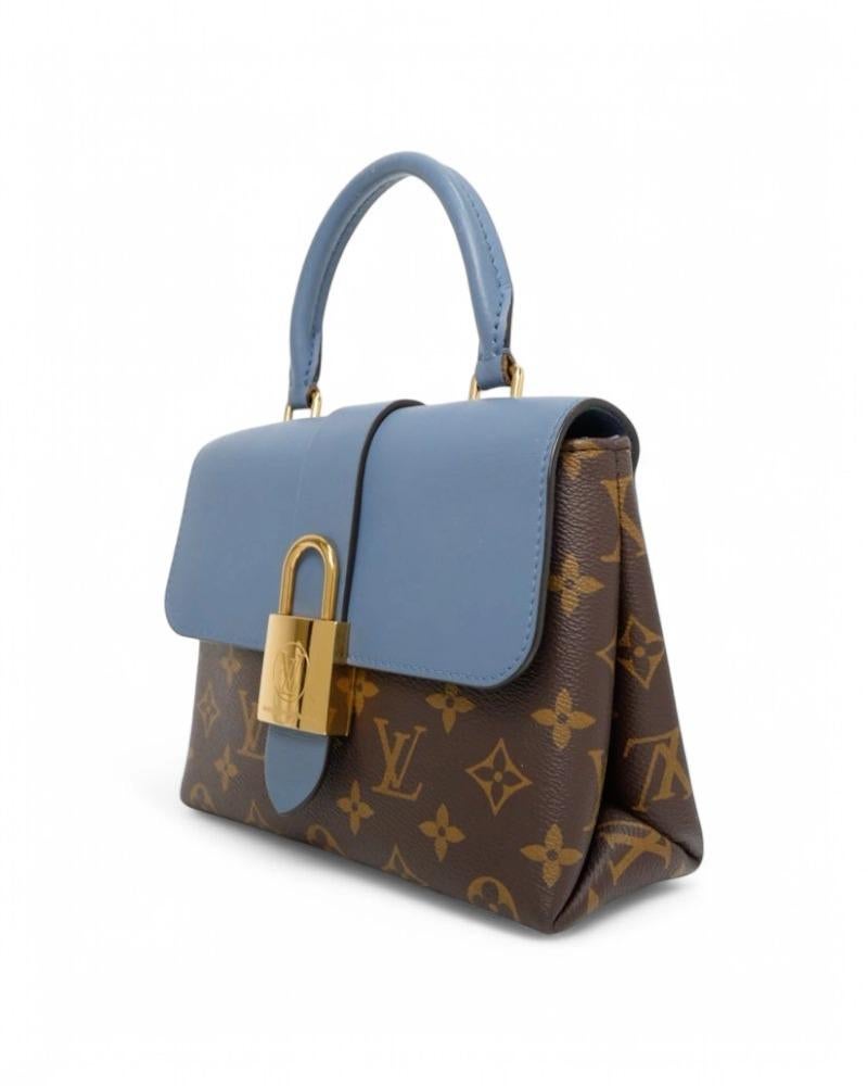 Gray Louis Vuitton Locky BB Monogram Blue