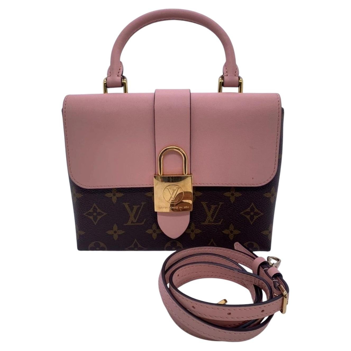 Louis Vuitton Locky BB Monogram Canvas Rosa Pelle M44080 Crossbody Bag in vendita