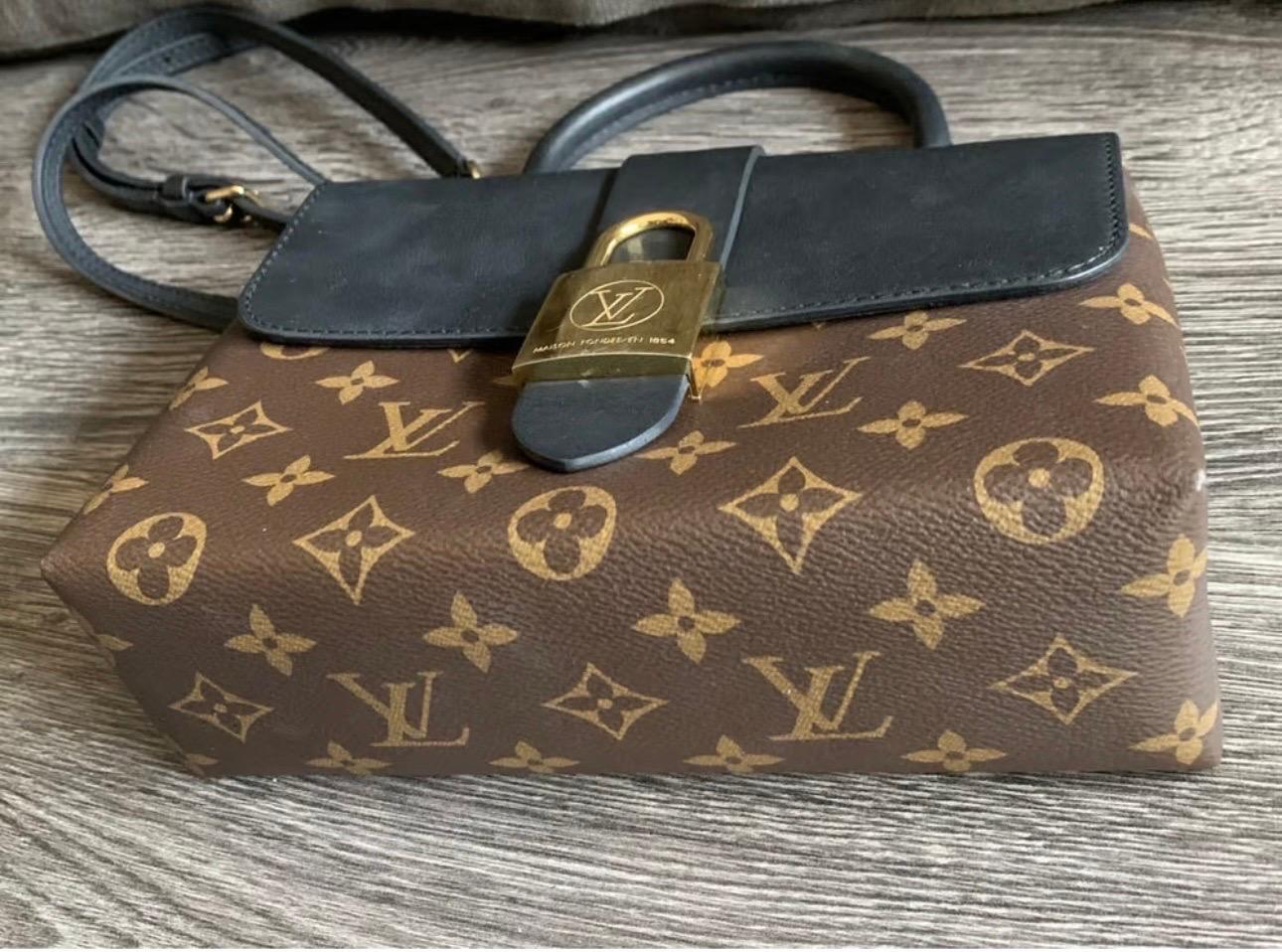 Louis Vuitton Locky Handbag Monogram Canvas with Leather BB 8