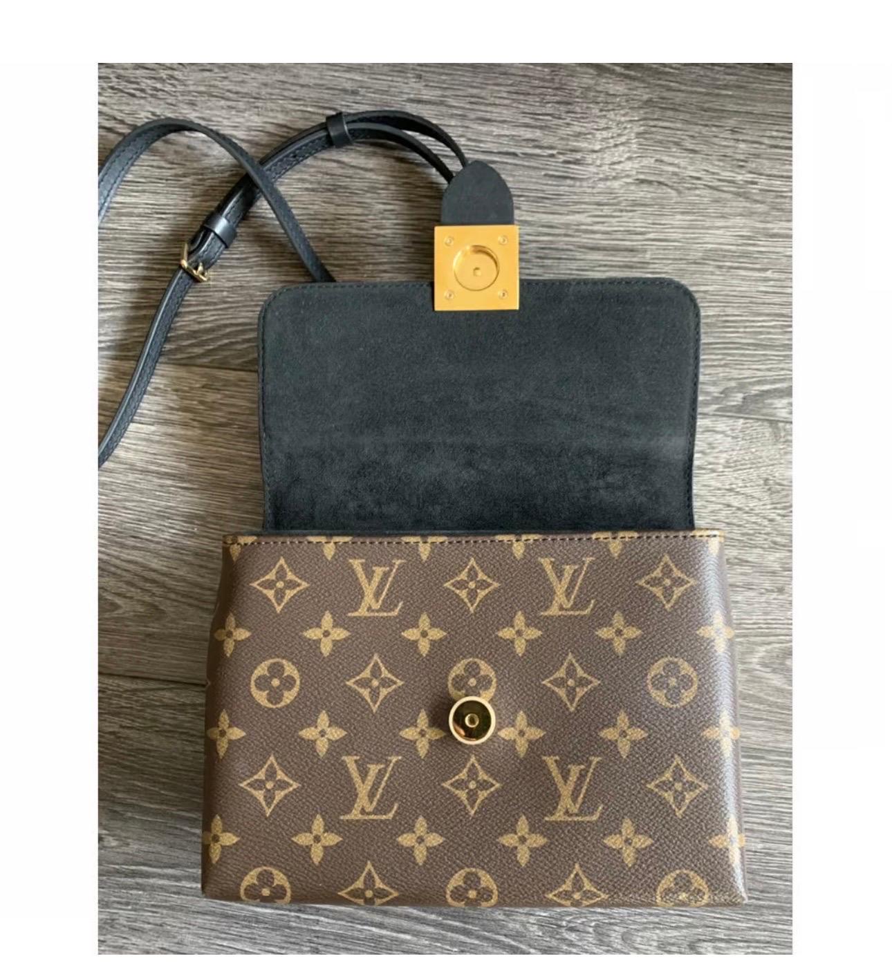 Louis Vuitton Locky Handbag Monogram Canvas with Leather BB 10