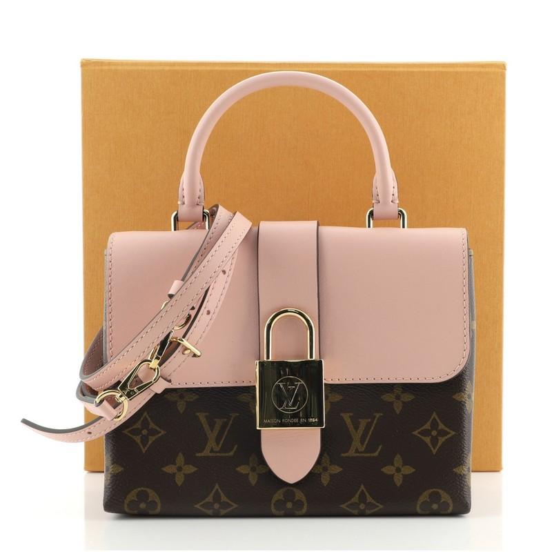 Locky bb leather handbag Louis Vuitton Pink in Leather - 30916674