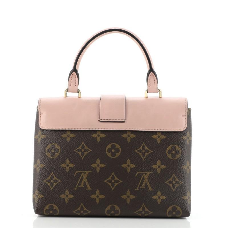 Louis Vuitton Locky Handtasche Monogramm Segeltuch mit Leder BB (Beige)