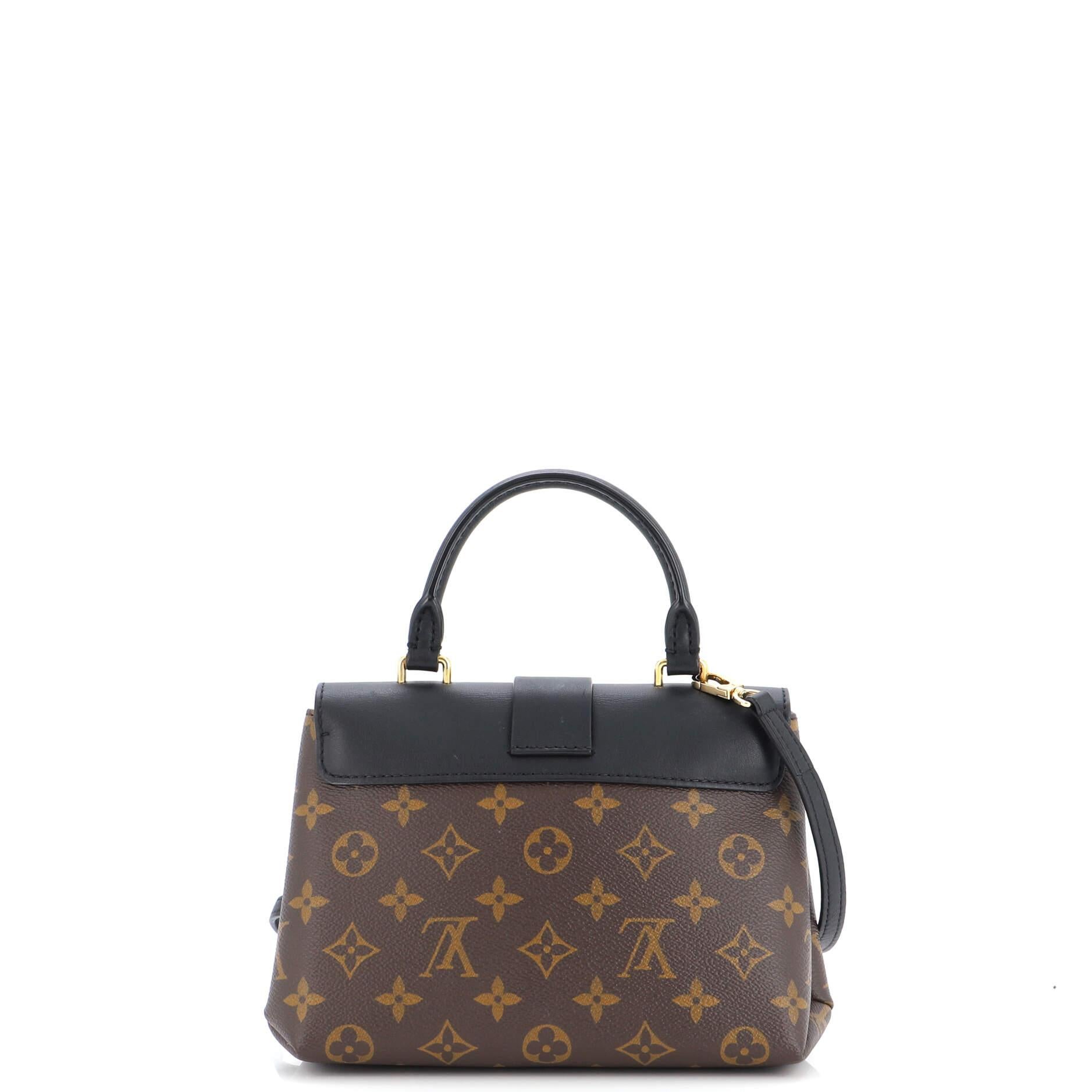 Louis Vuitton Locky Handbag Monogram Canvas with Leather BB In Good Condition In NY, NY