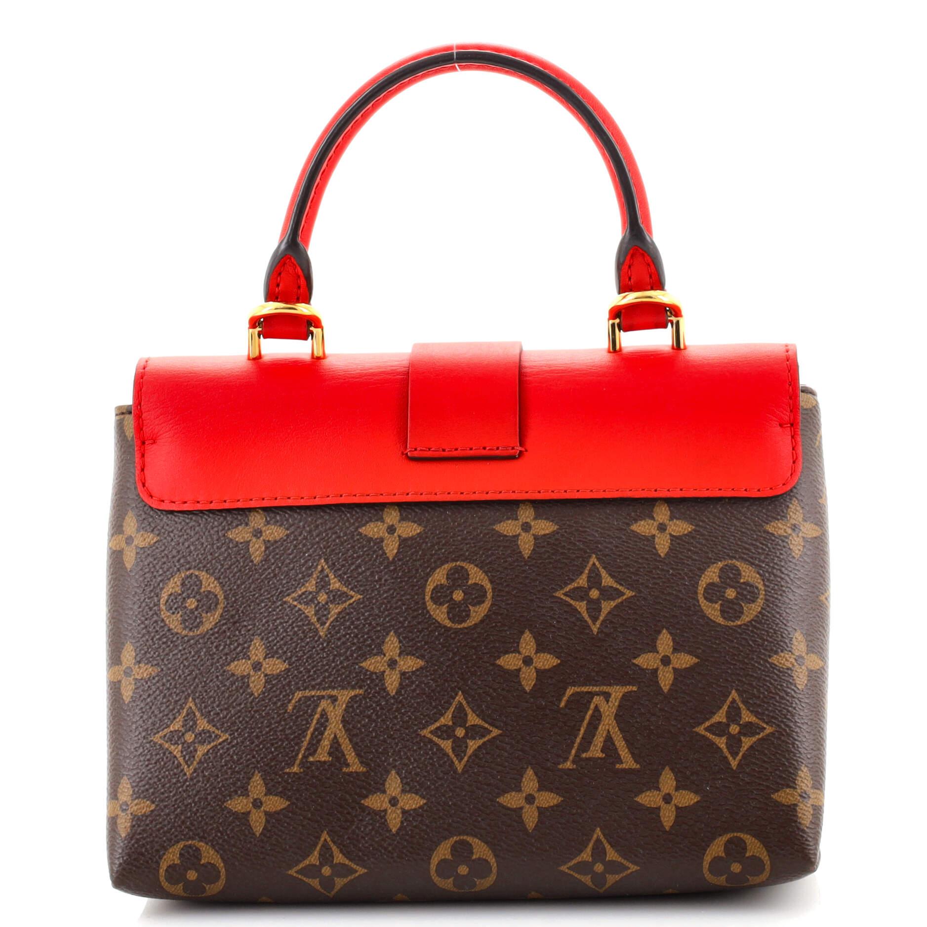 Louis Vuitton Locky Handbag Monogram Canvas with Leather BB In Good Condition In NY, NY
