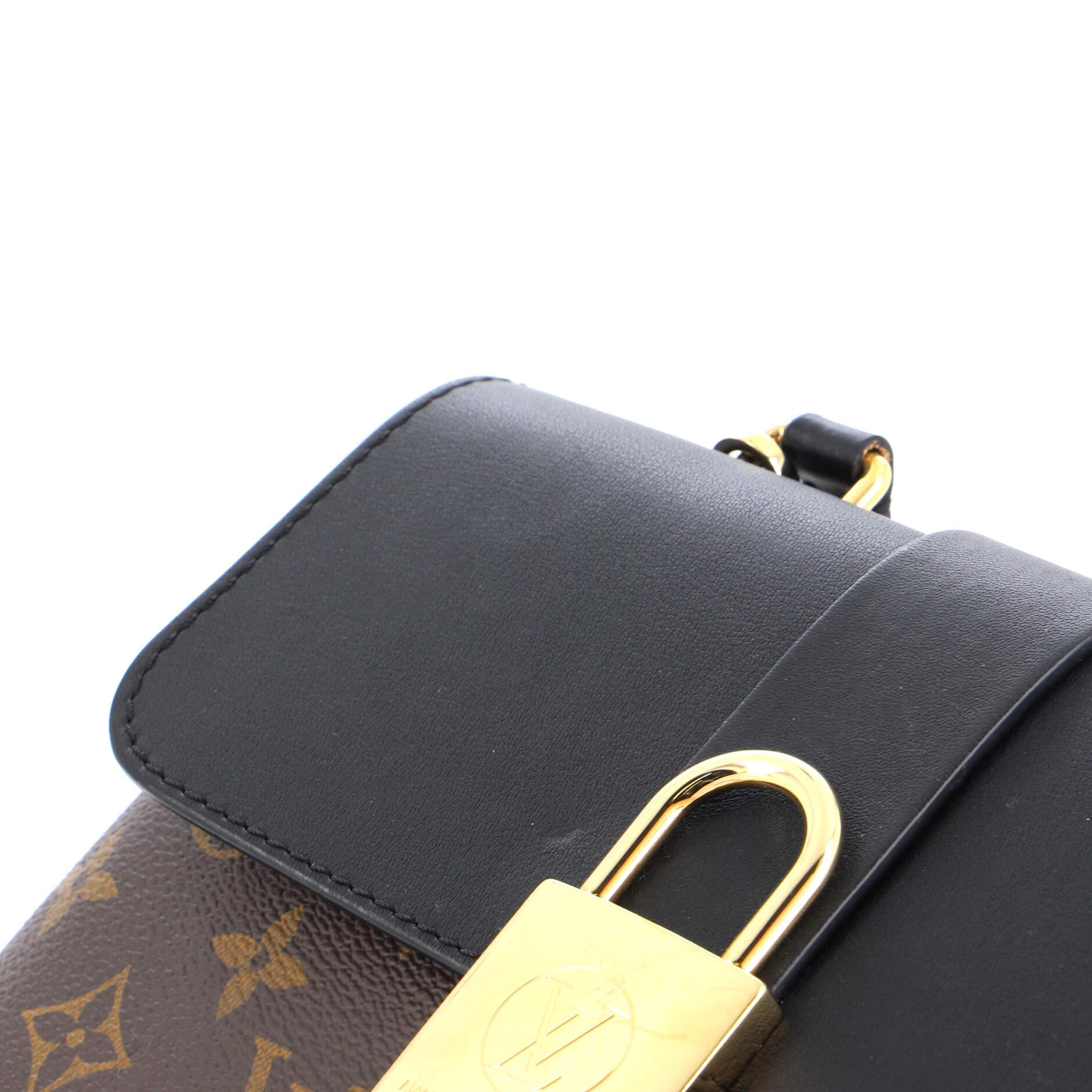 Louis Vuitton Locky Handbag Monogram Canvas with Leather BB 2