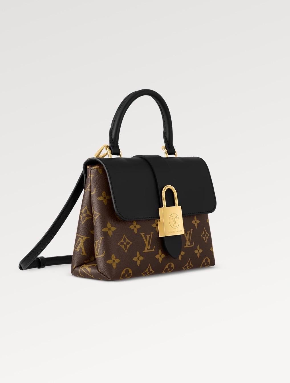Louis Vuitton Locky Handbag Monogram Canvas with Leather BB 2